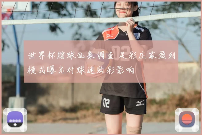 世界杯赌球乱象调查 足彩庄家盈利模式曝光对球迷购彩影响